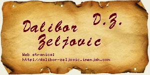 Dalibor Zeljović vizit kartica